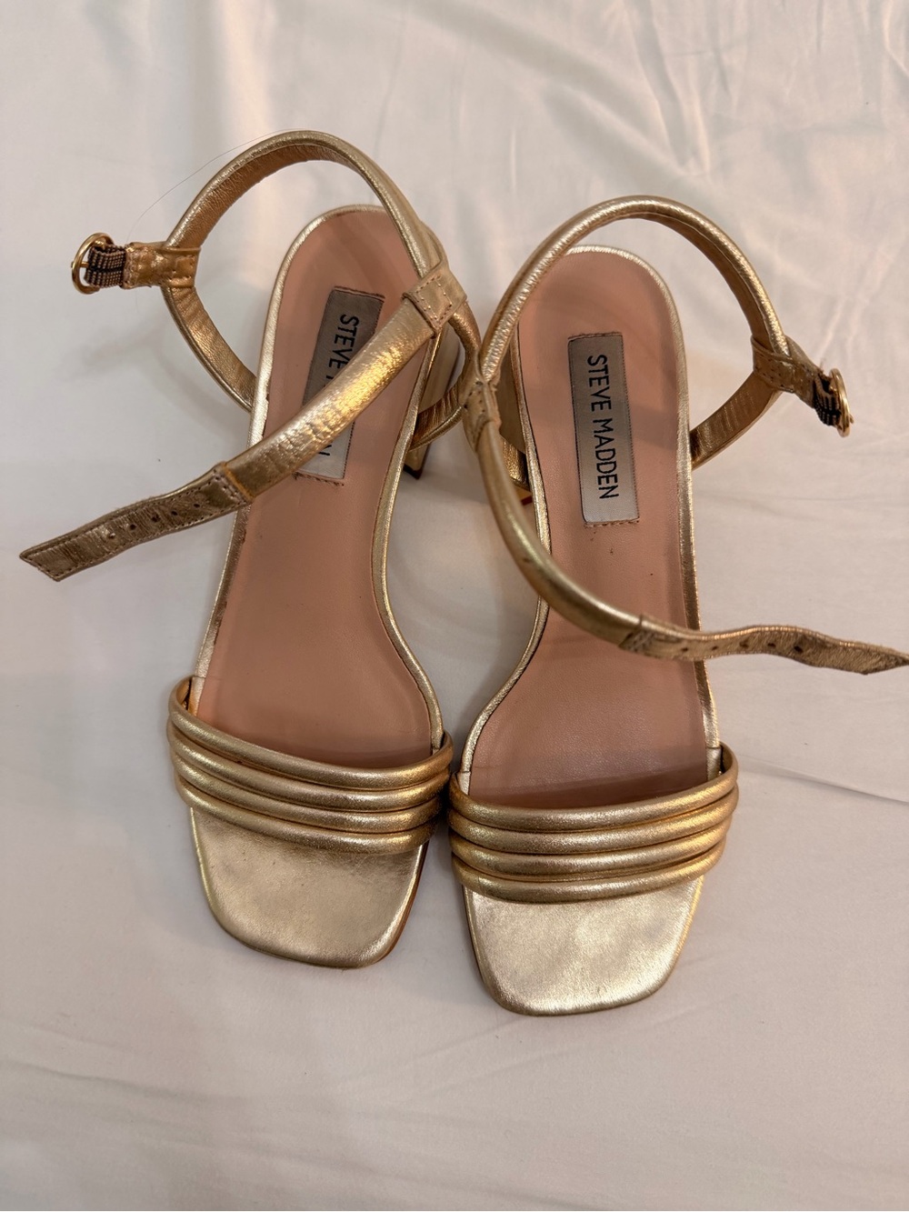 Steve Madden gold heels